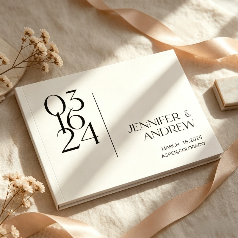Custom Wedding Guest Book, Gue - Custom Photo Book ulasan dan harga