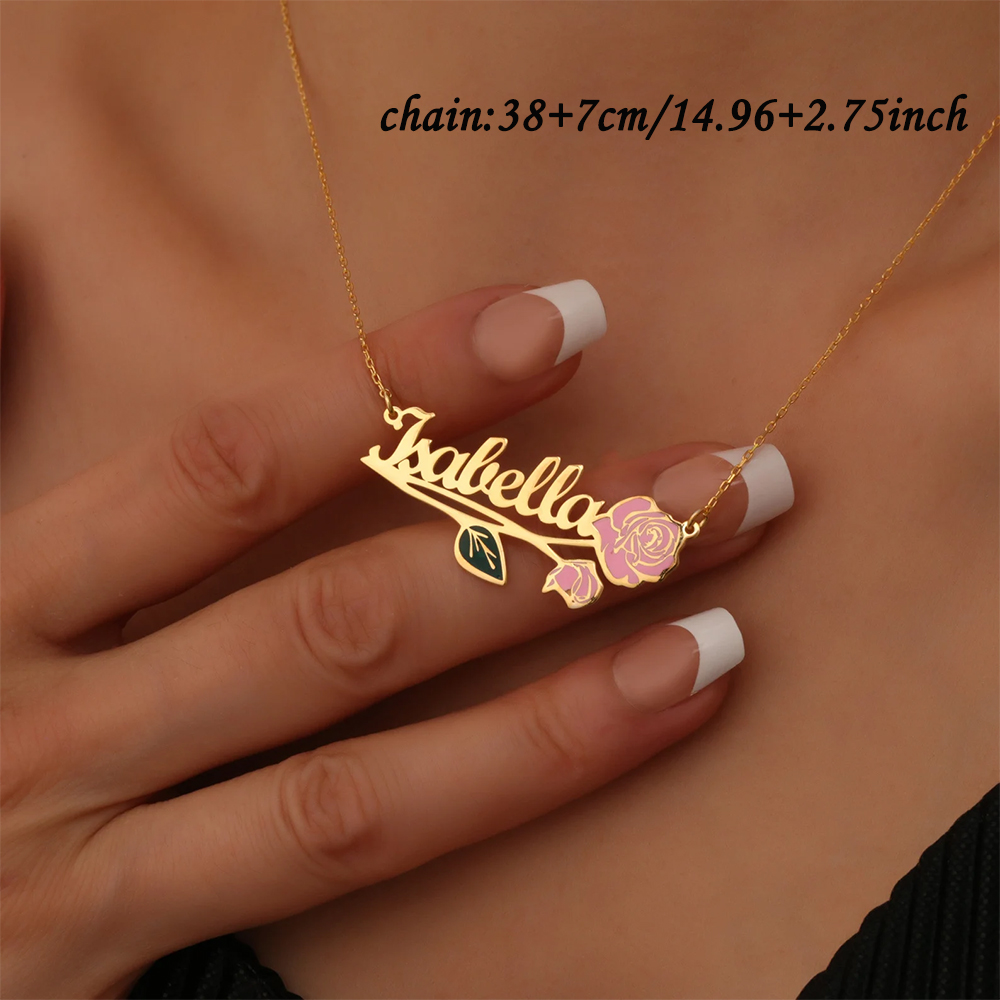 Personalized Colorfuls Birth F - Birth Flower Necklace ulasan dan harga