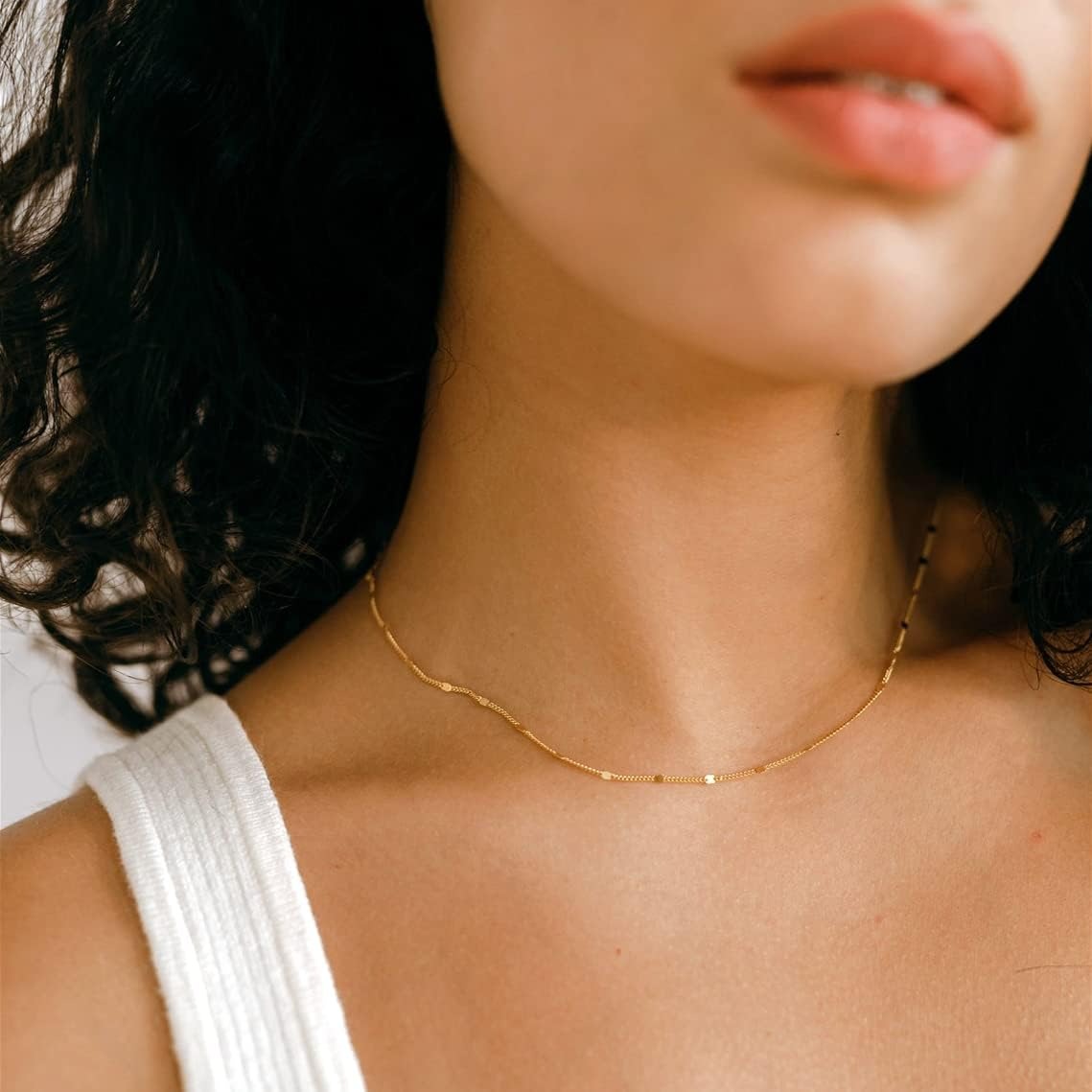K Gold/Silver Plated Satellite - Birth Flower Necklace ulasan dan harga