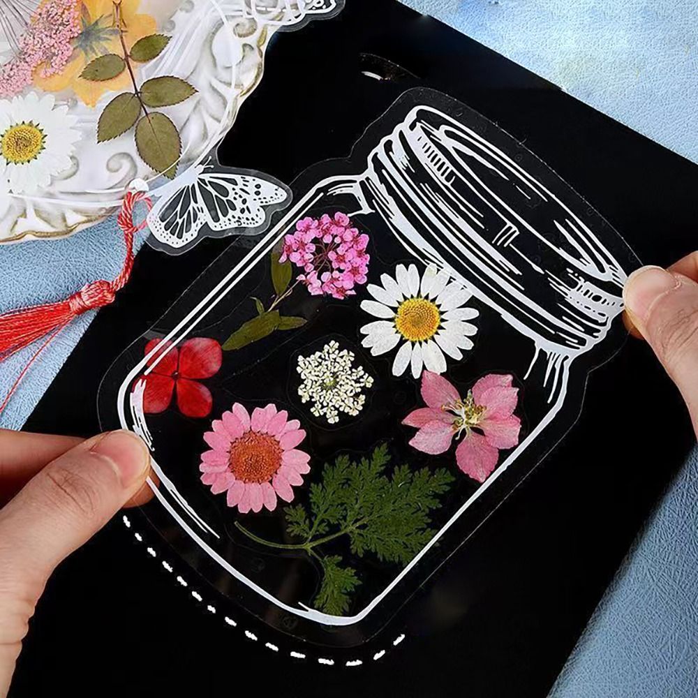 Glassware Shape Bookmarks Stic - Dried Flower Bookmark ulasan dan harga