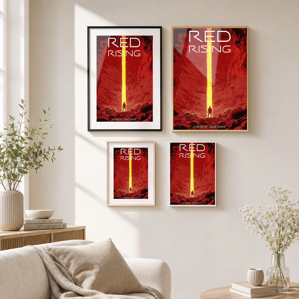 Red Rising Book Cover Framed A - Custom Photo Book ulasan dan harga