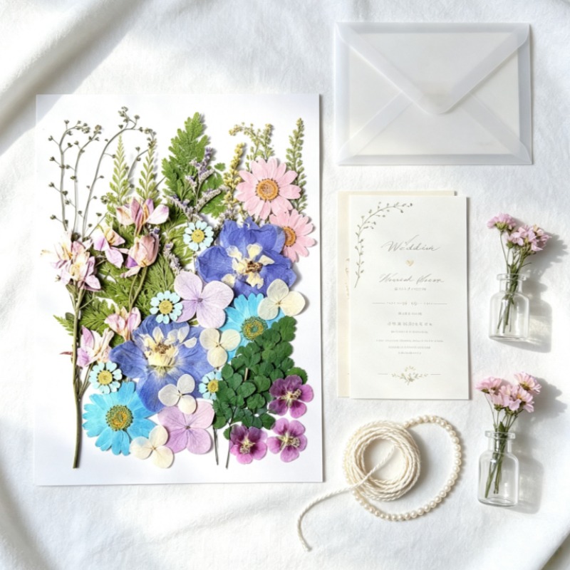 Mixed Pressed Dried Flower Kit - Dried Flower Bookmark ulasan dan harga
